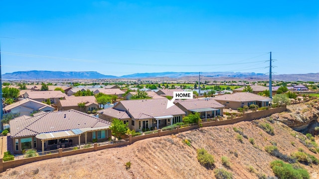 1410 W Ambassador Dr, St George, UT 84790 - aerial view of residential area with mountains