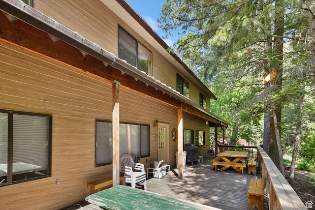 6907 E Mt Aire Rd, Salt Lake City, UT 84109 - deck with a grill