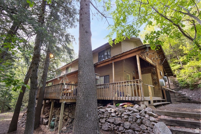 6907 E Mt Aire Rd, Salt Lake City, UT 84109 - back of house featuring a deck