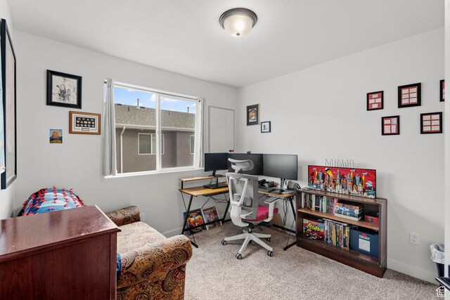 15129 S Halter Way, Bluffdale, UT 84065 - home office featuring carpet and baseboards