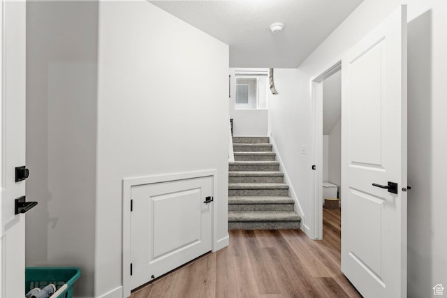 15129 S Halter Way, Bluffdale, UT 84065 - stairs with wood finished floors and baseboards
