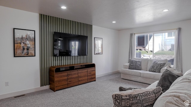 15113 S Bright Stars Dr, Bluffdale, UT 84065 - carpeted living room featuring recessed lighting and baseboards