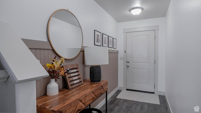 15113 S Bright Stars Dr, Bluffdale, UT 84065 - entrance foyer with wood finished floors and baseboards