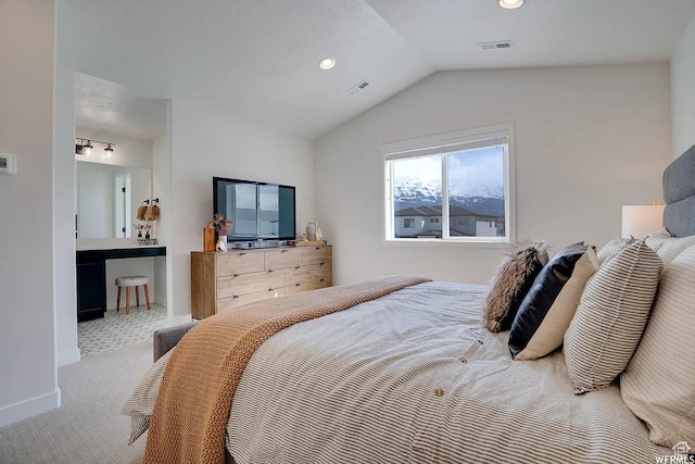 856 S 250 W, American Fork, UT 84003 - carpeted bedroom with vaulted ceiling and baseboards