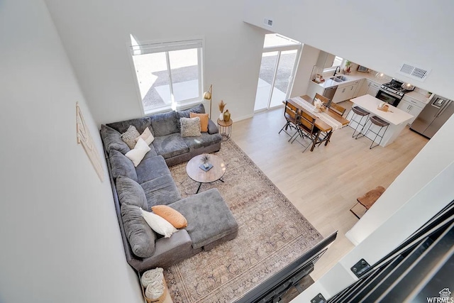 856 S 250 W, American Fork, UT 84003 - living area featuring wood finished floors