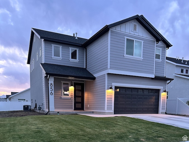 856 S 250 W, American Fork, UT 84003 - view of front of property featuring a garage, driveway, and board and batten siding