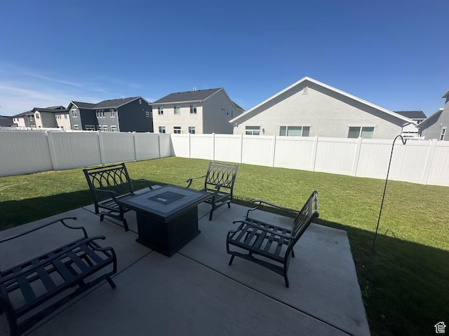 856 S 250 W, American Fork, UT 84003 - fenced backyard featuring a residential view and a patio area