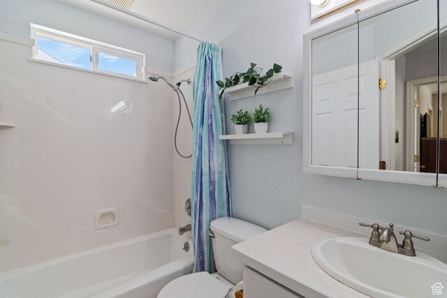4139 N Mountain View Dr E, Eagle Mountain, UT 84005 - bathroom featuring shower / bath combo and vanity