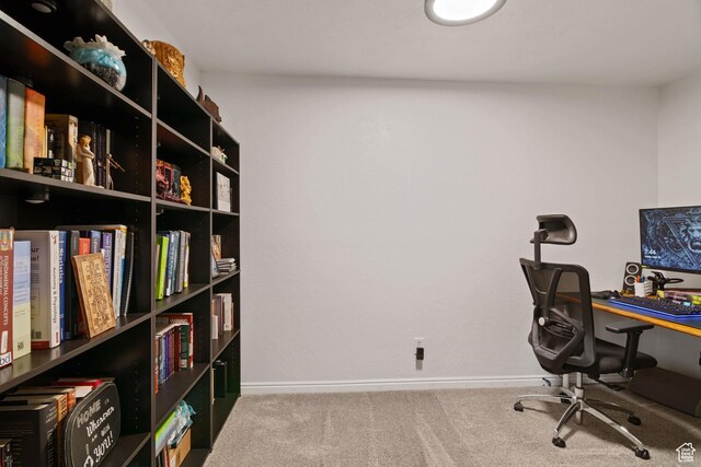 4139 N Mountain View Dr E, Eagle Mountain, UT 84005 - carpeted home office featuring baseboards