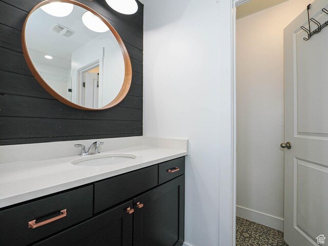 1051 W Narrows Ln S, Bluffdale, UT 84065 - bathroom featuring vanity and baseboards