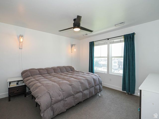 1051 W Narrows Ln S, Bluffdale, UT 84065 - carpeted bedroom featuring baseboards and a ceiling fan