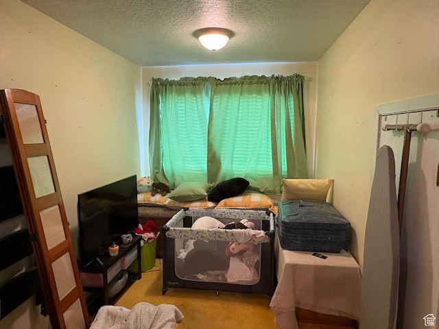 8158 S Cottonwood Hills Cir, Sandy, UT 84094 - bedroom with a textured ceiling and carpet flooring