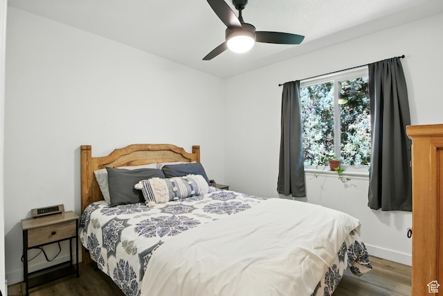 2265 Casperville Rd, Heber City, UT 84032 - bedroom featuring wood finished floors and ceiling fan