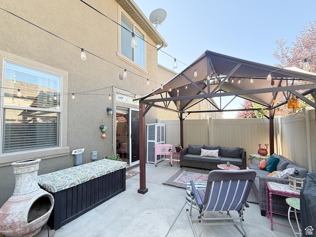 4491 Haven Rd Unit 11E, West Haven, UT 84401 - view of patio with a gazebo and an outdoor hangout area
