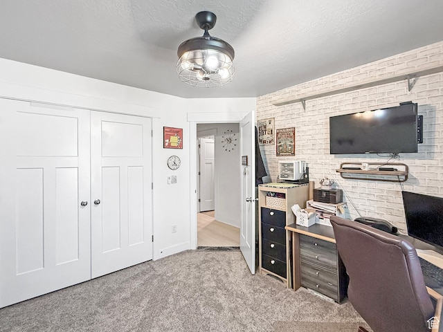 4491 Haven Rd Unit 11E, West Haven, UT 84401 - home office featuring carpet floors and brick wall