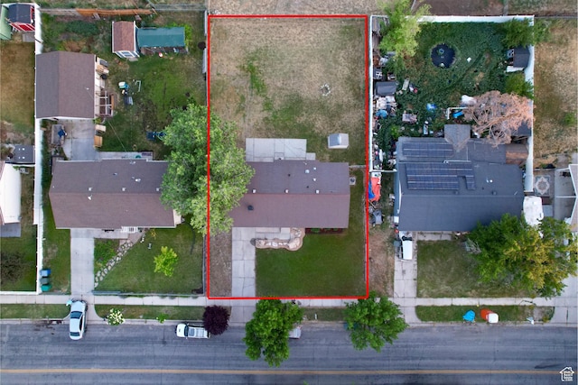 469 Canfield Dr, Ogden, UT 84404 - aerial view of property and surrounding area with property parcel outlined