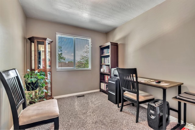 6925 S Sparrowtail Rd W, West Jordan, UT 84081 - carpeted office space featuring baseboards and a textured ceiling