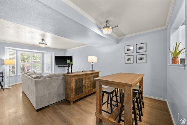 176 S Geneva Dr, Midway, UT 84049 - living area featuring wood finished floors and ornamental molding