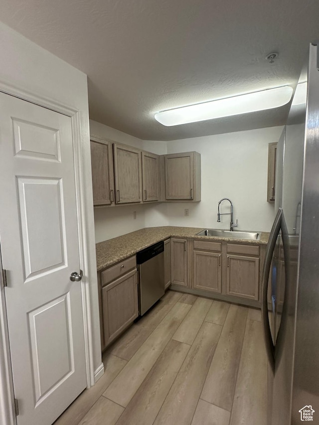 59 W Ridge Rd N, Saratoga Springs, UT 84043 - kitchen with appliances with stainless steel finishes and light wood-style flooring