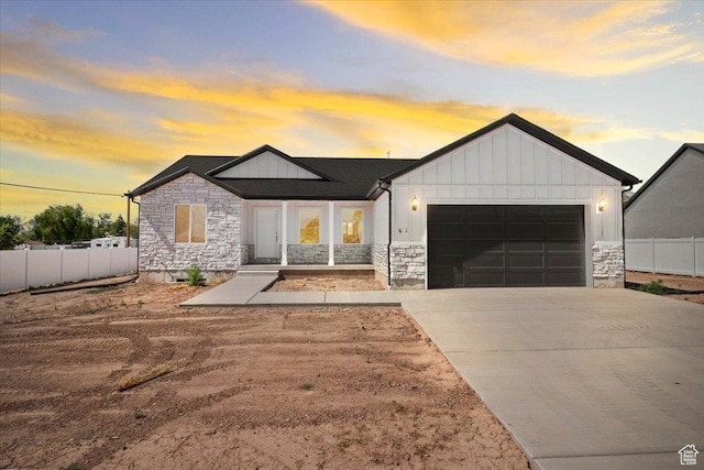 61 E 600 S, Nephi, UT 84648 - modern farmhouse with stone siding and board and batten siding