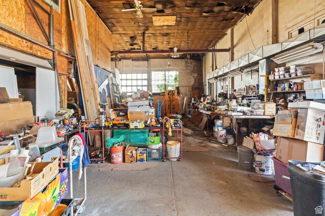 125 S Main St, Centerfield, UT 84622 - garage featuring a workshop area