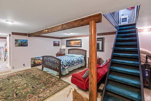 125 S Main St, Centerfield, UT 84622 - bedroom featuring beamed ceiling