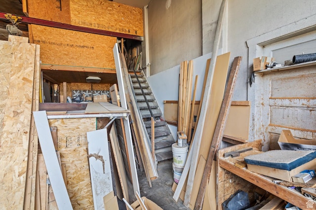 125 S Main St, Centerfield, UT 84622 - miscellaneous room with stairway