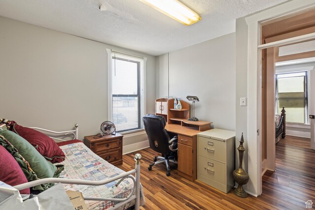 125 S Main St, Centerfield, UT 84622 - home office featuring wood finished floors and a textured ceiling