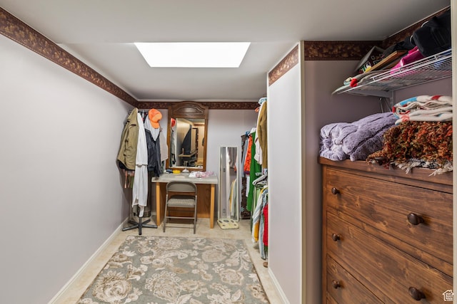 125 S Main St, Centerfield, UT 84622 - walk in closet featuring a skylight