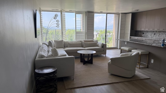 777 E S Temple N Unit 4B, Salt Lake City, UT 84102 - living room with wood finished floors