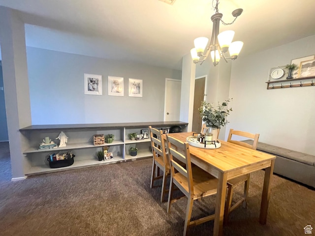 110 S 800 E Unit 300, Salt Lake City, UT 84102 - dining room featuring dark carpet and a chandelier