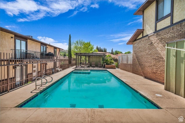 695 N 500 W # 5, St George, UT 84770 - view of swimming pool with a fenced backyard and a patio area