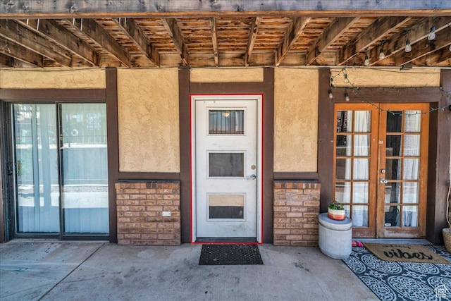695 N 500 W # 5, St George, UT 84770 - doorway to property with french doors and stucco siding