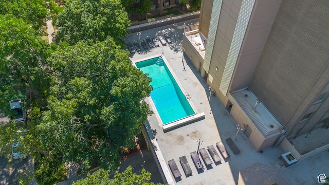 777 E S Temple N Unit 9J, Salt Lake City, UT 84102 - aerial view of a pool area