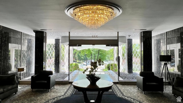 777 E S Temple N Unit 9J, Salt Lake City, UT 84102 - building lobby featuring expansive windows