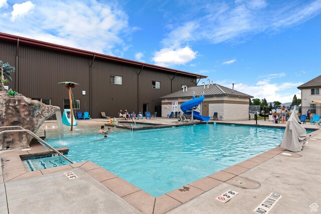 140 W 150 S Unit I34, Garden City, UT 84028 - community pool with a patio and a water slide