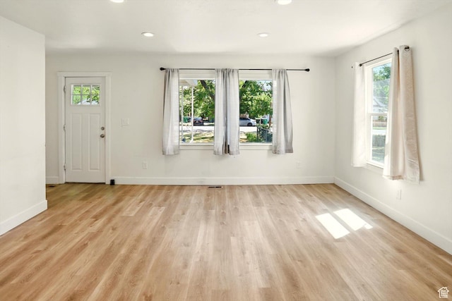 840 E 22nd St S, Ogden, UT 84401 - foyer featuring plenty of natural light, light wood finished floors, and recessed lighting