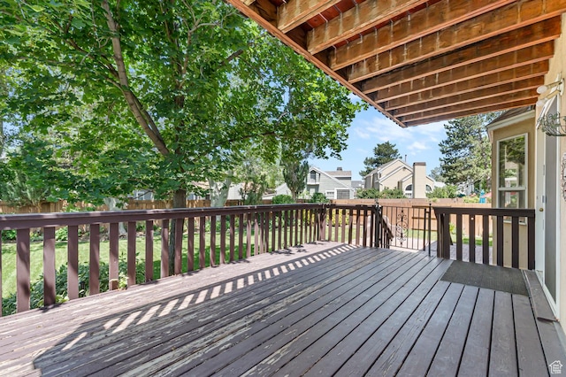 4630 S Stockbridge Ln, Millcreek, UT 84117 - wooden terrace with a fenced backyard and a residential view