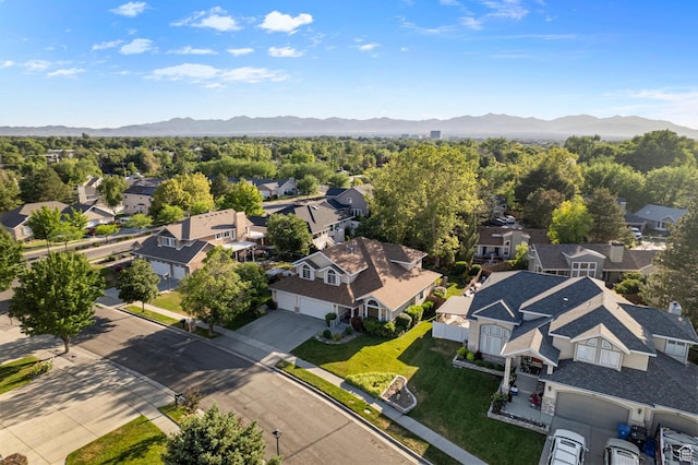 4630 S Stockbridge Ln, Millcreek, UT 84117 - aerial view of residential area with mountains
