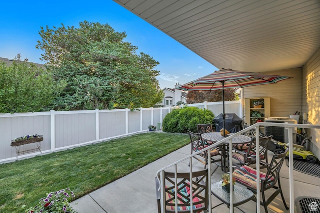 145 N 240 E, Orem, UT 84057 - fenced backyard with area for grilling, a patio, and outdoor dining space