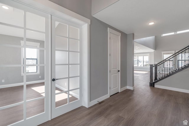 1766 S 1850 W Unit 08, Mapleton, UT 84664 - entrance foyer featuring wood finished floors, stairs, and recessed lighting