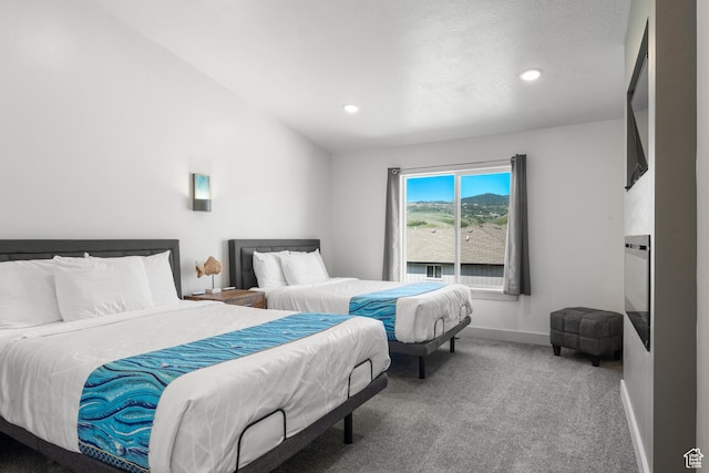 175 S Blue Topaz Ln, Garden City, UT 84028 - bedroom featuring carpet flooring, recessed lighting, and vaulted ceiling