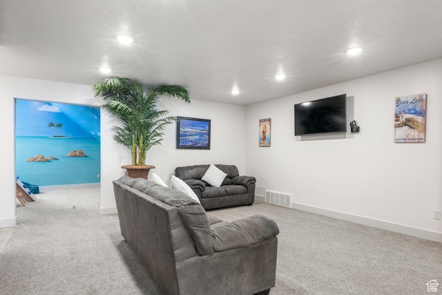 175 S Blue Topaz Ln, Garden City, UT 84028 - carpeted living area with recessed lighting