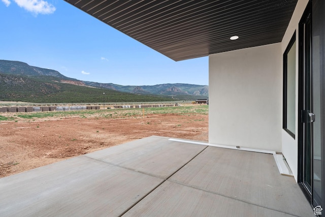 2639 S Mann Ln, Cedar City, UT 84720 - view of patio featuring a mountain view