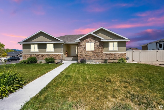 126 N Balsam Way W, Price, UT 84501 - view of front of property featuring stucco siding, stone siding, and a gate