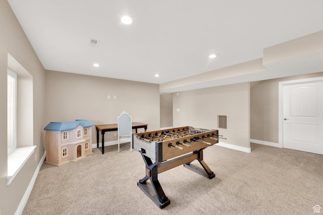 126 N Balsam Way W, Price, UT 84501 - recreation room featuring carpet flooring and recessed lighting
