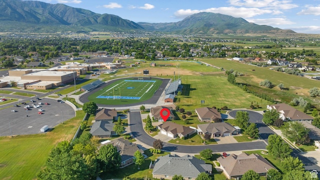347 N 220 W, Salem, UT 84653 - aerial perspective of suburban area featuring mountains