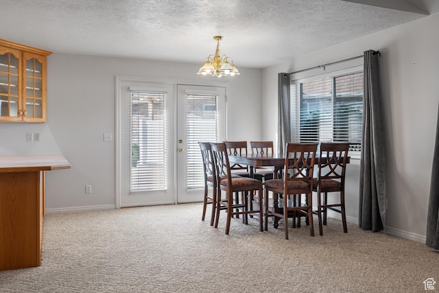 347 N 220 W, Salem, UT 84653 - dining room with a textured ceiling, carpet, and a chandelier