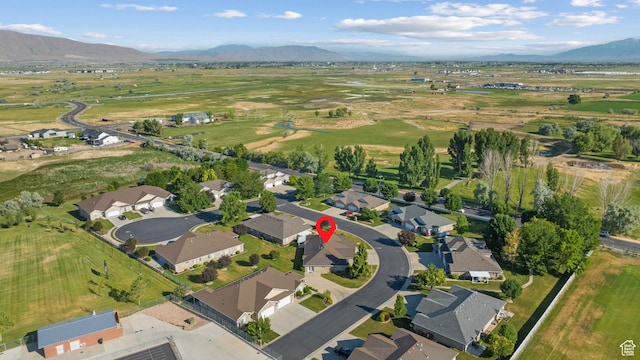 347 N 220 W, Salem, UT 84653 - aerial overview of property's location featuring a mountain backdrop