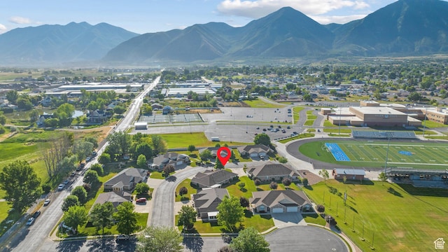 347 N 220 W, Salem, UT 84653 - aerial overview of property's location featuring mountains
